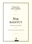 Portada de la partitura Nik baditut (Duo Seraphin, 1998)